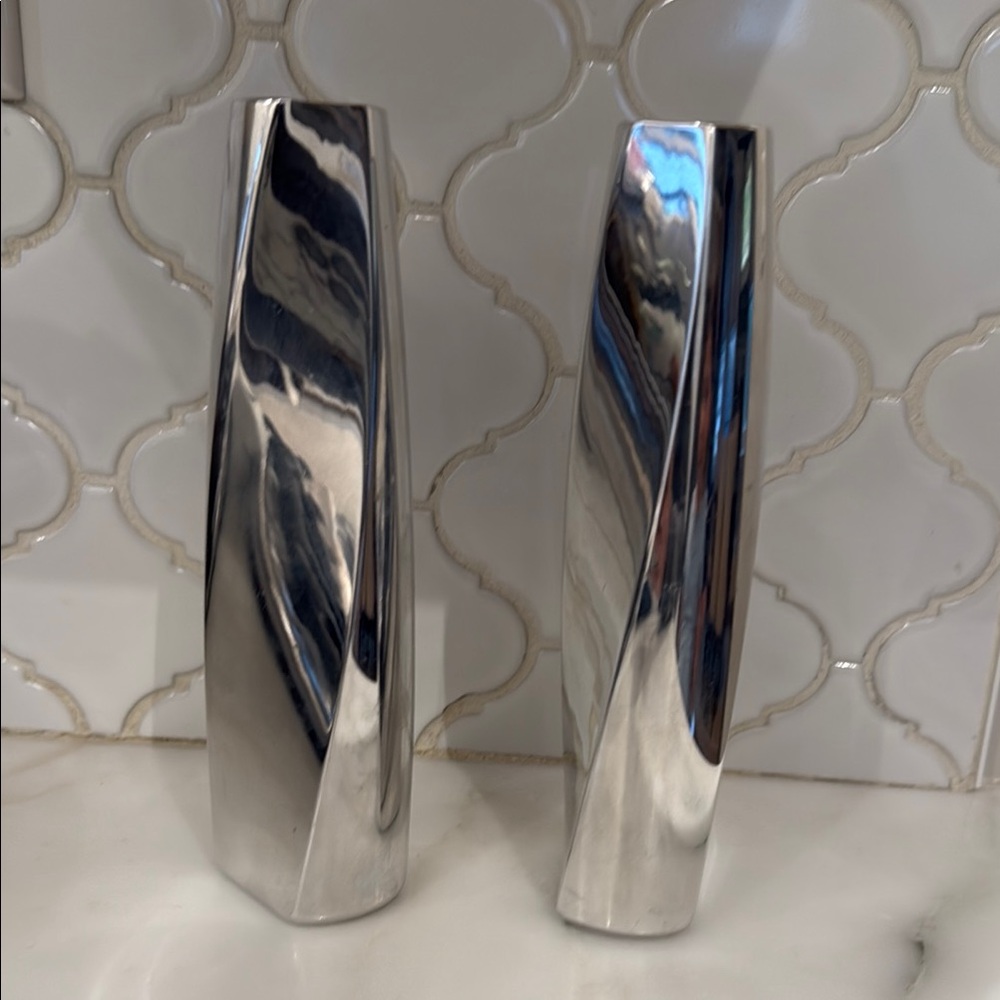Nambe Candlesticks